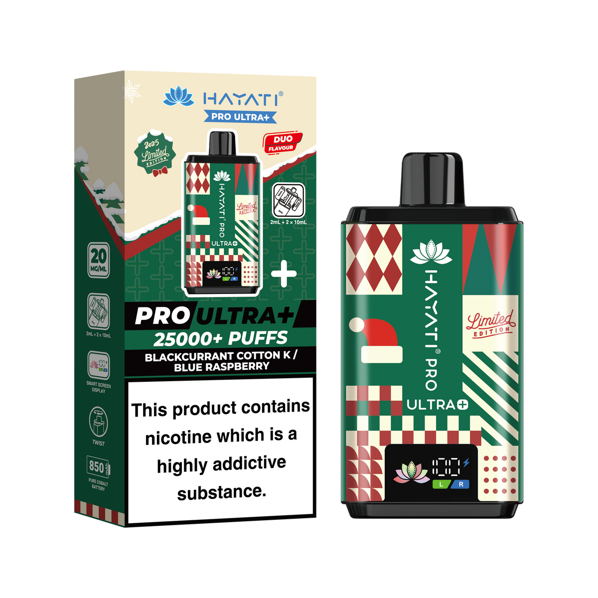 Hayati Pro Ultra + 25K Prefilled Vape Kit