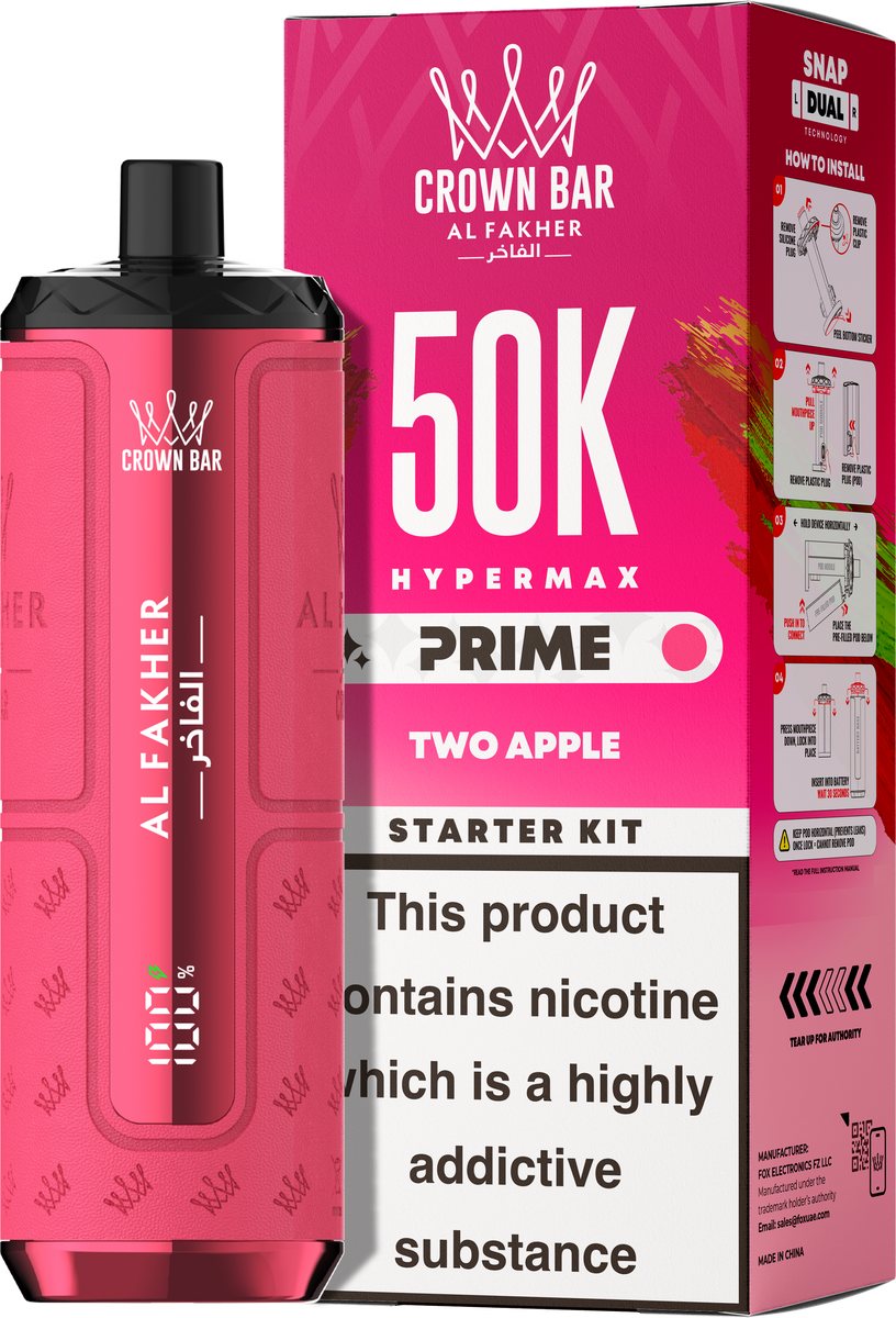 Al Fakher 50K Hypermax Prime | 3 for 30 & 15% Off Pods