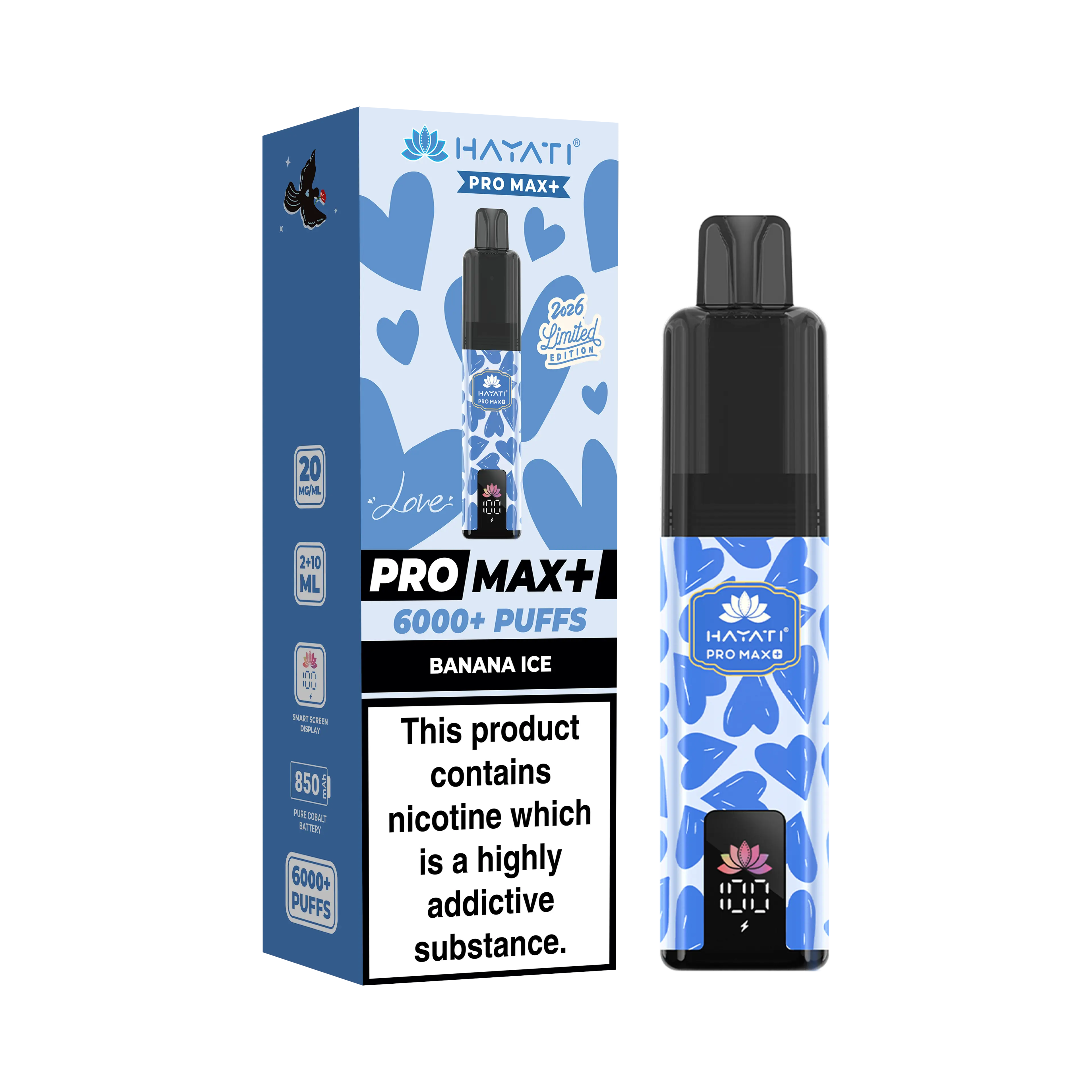 Hayati Pro Max+ 6000 Puffs Valentine's Edition Pod Kit Hayati Pro Max+ 6000 Puffs Valentine's Edition Pod Kit