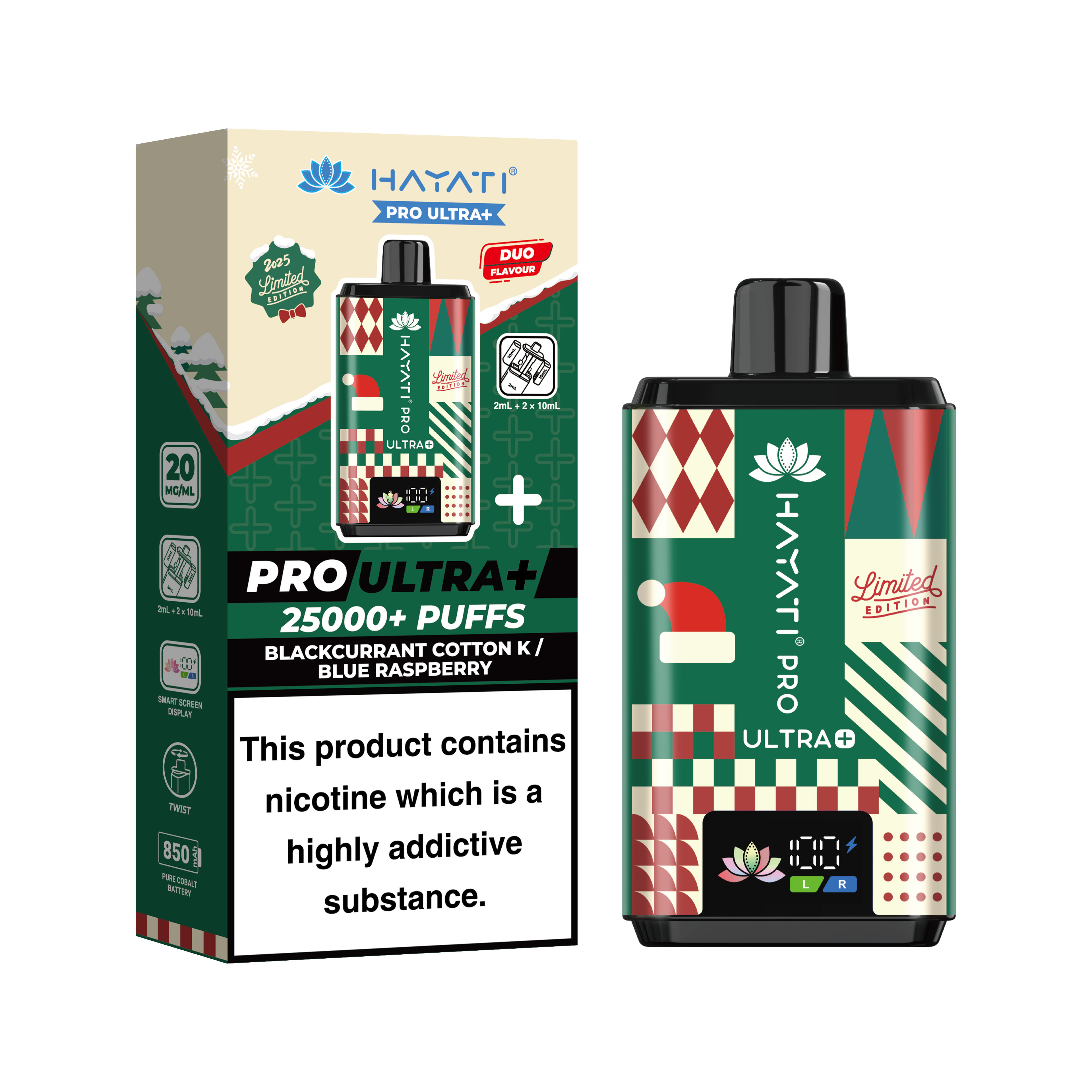 hayati pro ultra near me Hayati Pro Ultra Plus 25K Puffs Vape Kit Blackcurrant Cotton Candy And Blue  Raspberry