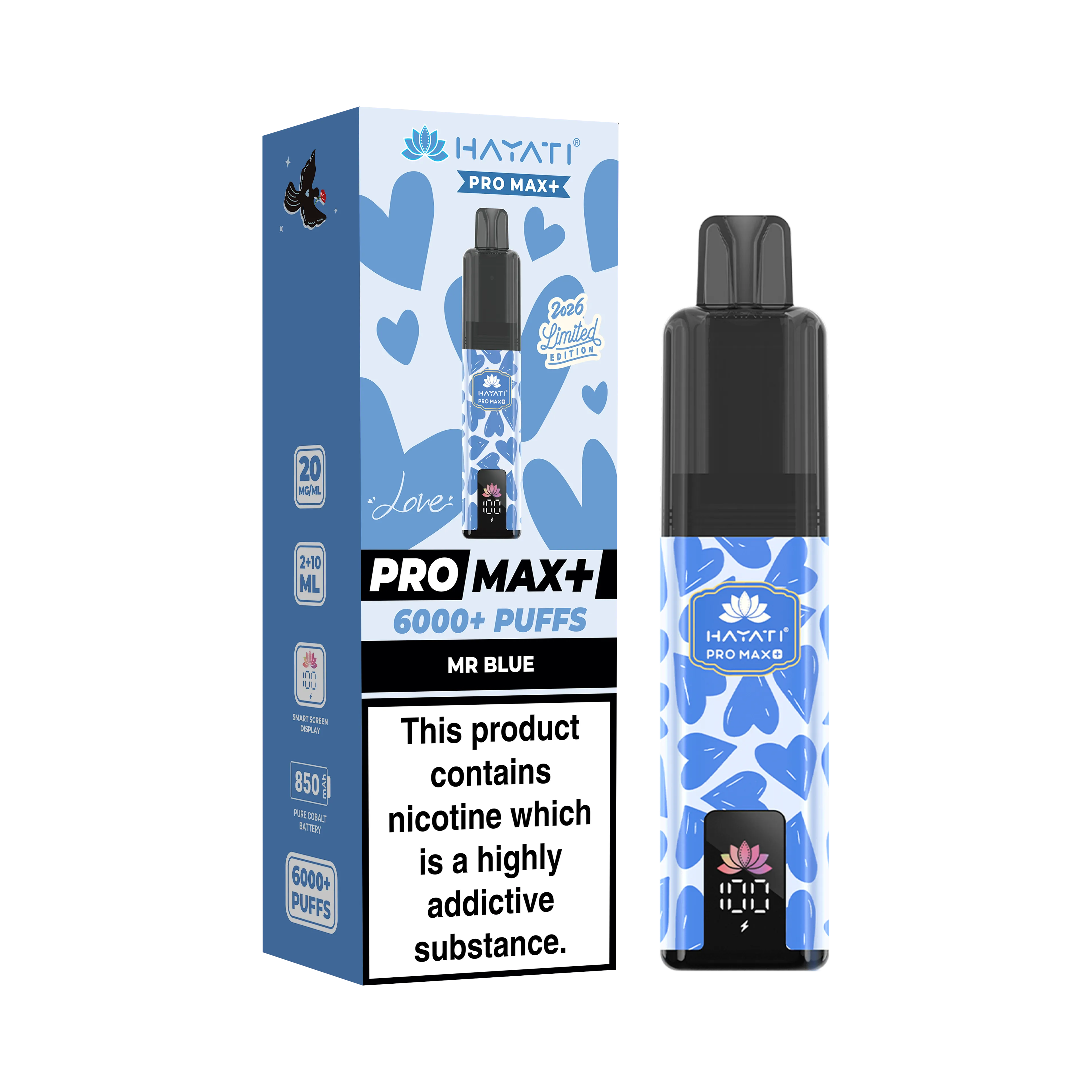 Hayati Pro Max+ 6000 Puffs Valentine's Edition Pod Kit Hayati Pro Max+ 6000 Puffs Valentine's Edition Pod Kit