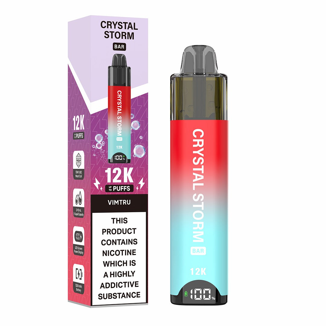 Crystal Storm Bar 12k Prefilled Vape Kit Crystal Storm Bar 12k Prefilled Vape Kit
