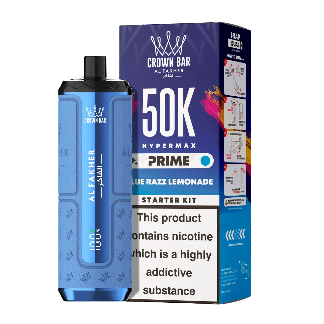 elfbar elfa master akku Al Fakher 50K Hypermax Prime