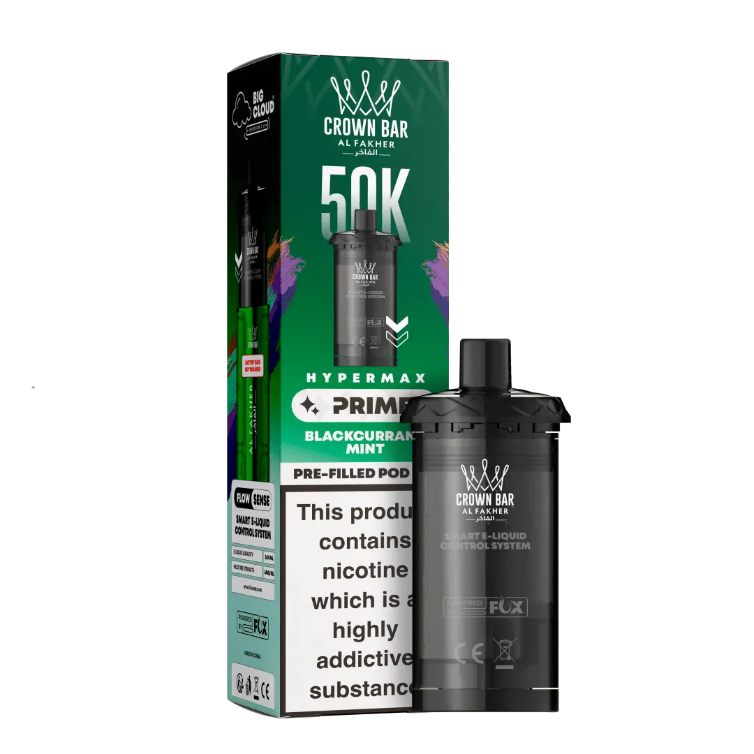 Al Fakher Hypermax Prime 50K Prefilled Pods | Easy Replacement Pods Al Fakher Hypermax Prime 50K Prefilled Pods | Easy Replacement Pods